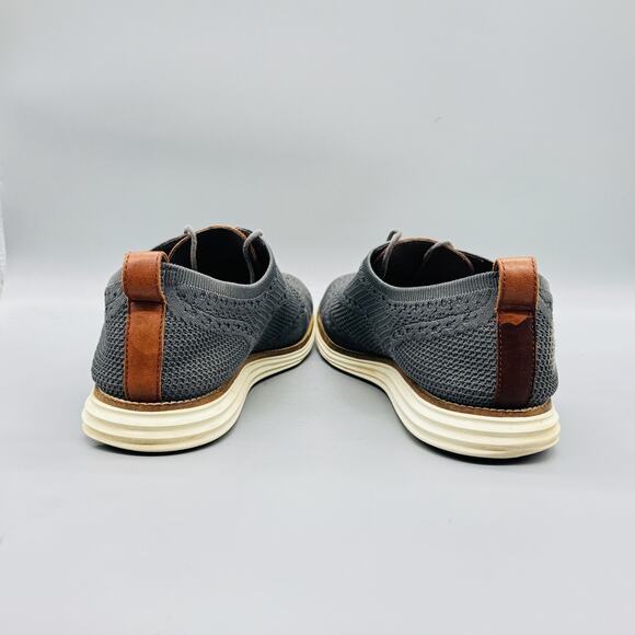 Cole Haan Shoes Mens 13 Gray Knit OriginalGrand Wingtip Oxford Dress Sneakers main image 5
